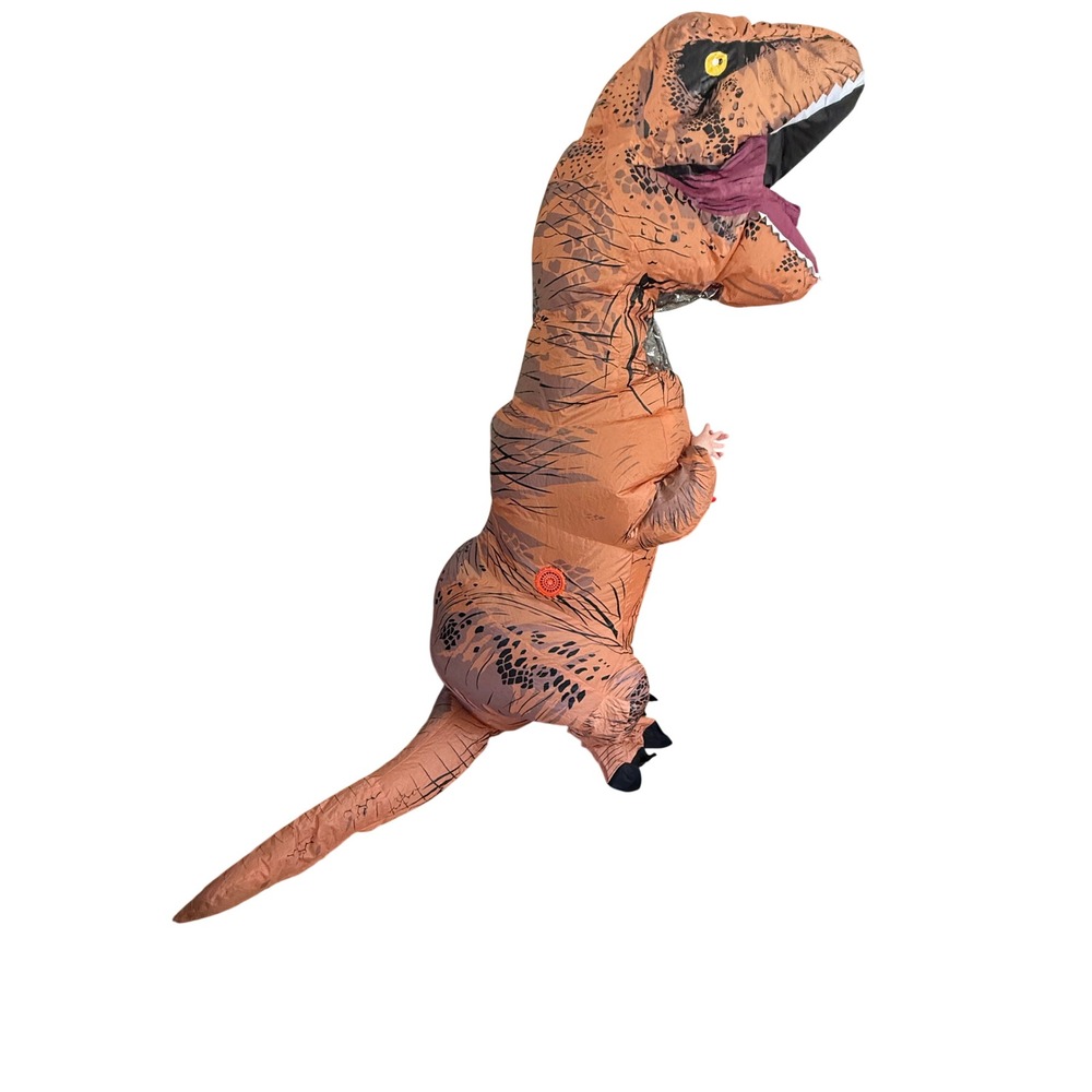 Rubies Jurassic World Adult Inflatable T-Rex Costume Brown 810481 One Size